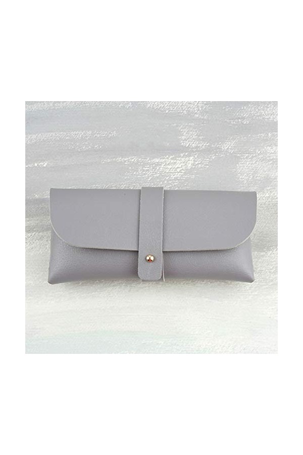 SENFEISM Lunettes Boîte De Rangement Organisateur Mode Lunettes De Soleil Sac Spectacle Artificielle en Cuir Synthétique Soup