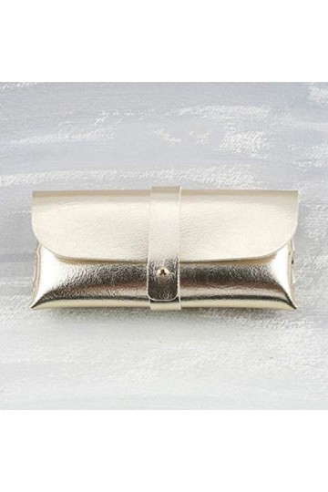 SENFEISM Lunettes Boîte De Rangement Organisateur Mode Lunettes De Soleil Sac Spectacle Artificielle en Cuir Synthétique Soup