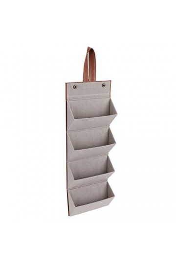 Alvinlite Étui à lunettes pliable 4 emplacements pour lunettes de soleil - Boîte de rangement pour homme et femme marron 