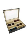 yuyte rangement lunette de soleil 8 étuis de rangement pour lunettes, étui pour organisateur de lunettes de soleil pour affic