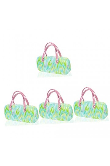 Healeved 4 Pièces Implant En Cuir Pu Métal Étui à Lunettes De Soleil De Quai Pour Femmes Couverture De Lunettes Étui à Lunett