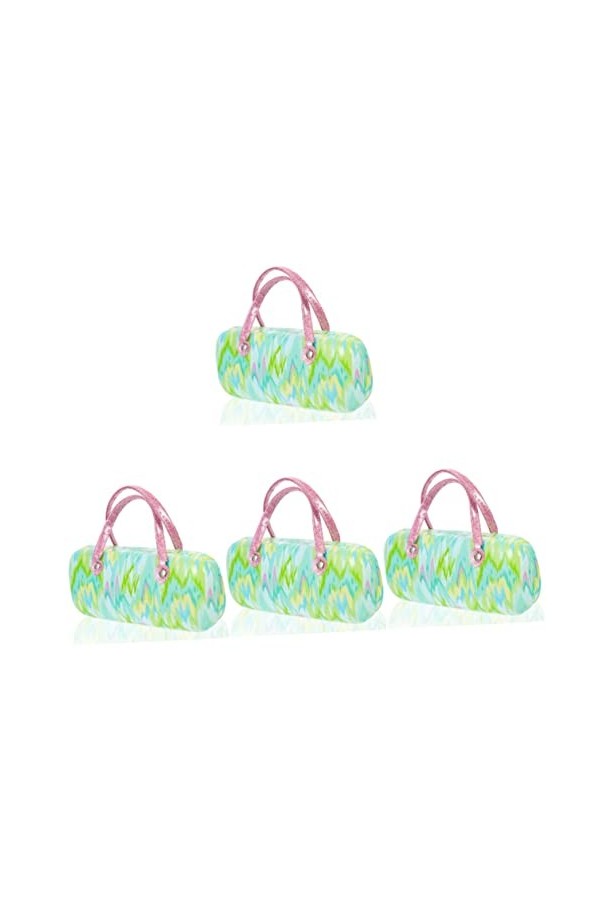 Healeved 4 Pièces Implant En Cuir Pu Métal Étui à Lunettes De Soleil De Quai Pour Femmes Couverture De Lunettes Étui à Lunett