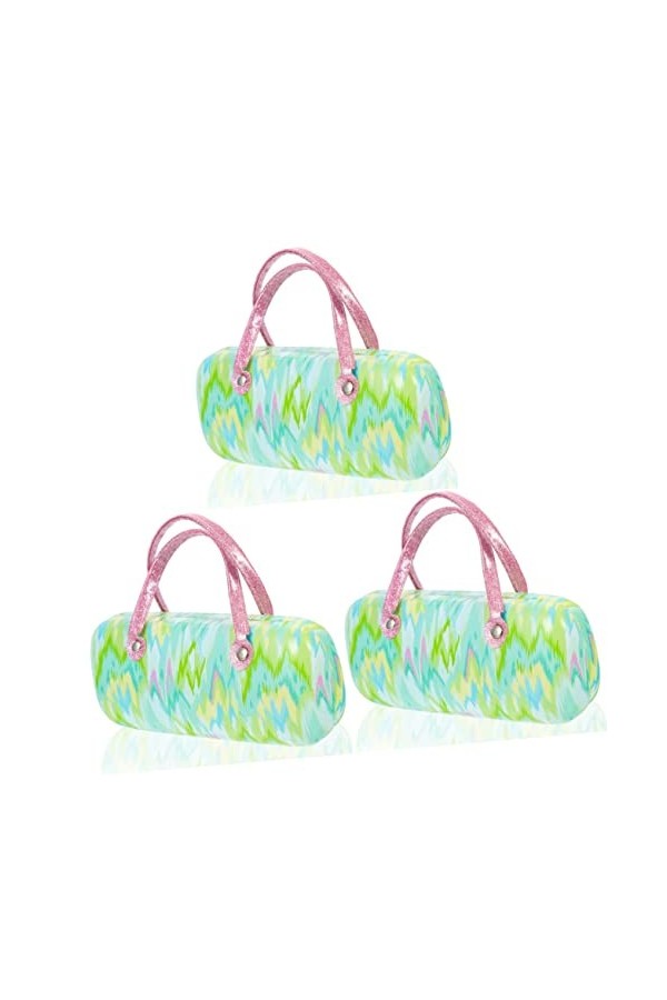 Healeved 4 Pièces Implant En Cuir Pu Métal Étui à Lunettes De Soleil De Quai Pour Femmes Couverture De Lunettes Étui à Lunett