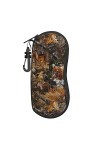 Étui à lunettes de chasse, cerf, ours, cerf, lunettes de soleil en néoprène, étui souple, ultra léger et pratique avec mousqu