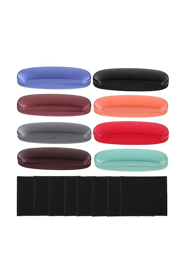 ABOOFAN 1 Jeu À Lunettes Femme Stockage De Lunettes à Lunettes En Cuir Boîte Daffichage De Lunettes De Soleil À Lunettes De V