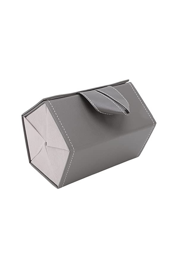 ARknav Étui de rangement pour lunettes de soleil homme et femme 5 emplacements en cuir synthétique pour bijoux en verre, Noir