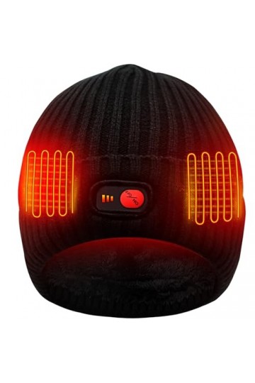 Hommes Femmes Chapeaux Chauffants Hiver Temps Froid Bonnets Bonnets, Noir , taille unique
