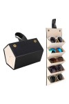 Organisateur De Lunettes De Soleil Avec 5 Compartiments À Fentes For Plusieurs Lunettes, Boîte De Rangement Portable For Plus