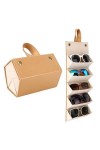 Obllsuee Organisateur De Lunettes De Soleil À 5 ​​fentes, Porte-lunettes, Présentoir, Étui De Rangement, Boîte De Voyage For 