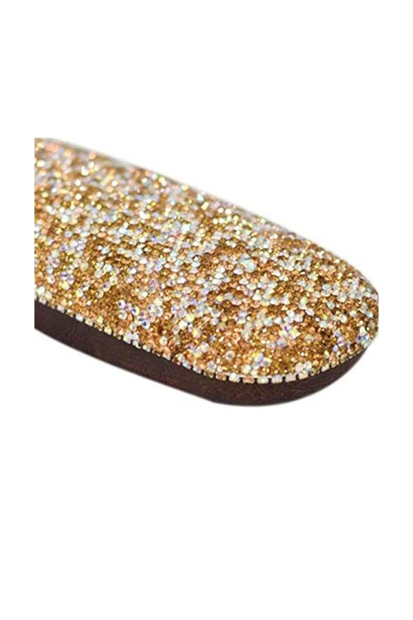 Zhenwo Verres en Strass Mousseux Cas Mignon Lunettes Main Coque Rigide Cas pour Les Femmes,1