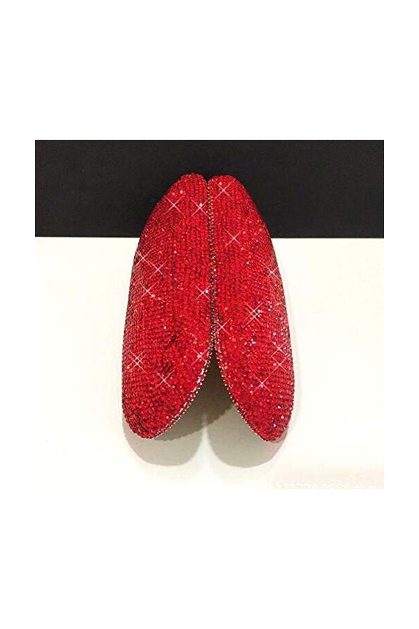 Zhenwo Verres en Strass Mousseux Cas Mignon Lunettes Main Coque Rigide Cas pour Les Femmes,4