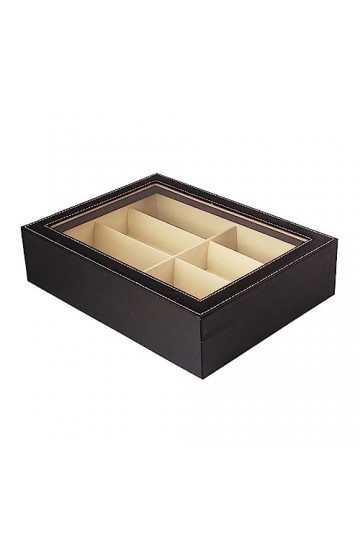 predolo Lunettes porte-lunettes conteneur lunettes boîte vitrine 8 fentes lunettes de soleil organisateur boîte