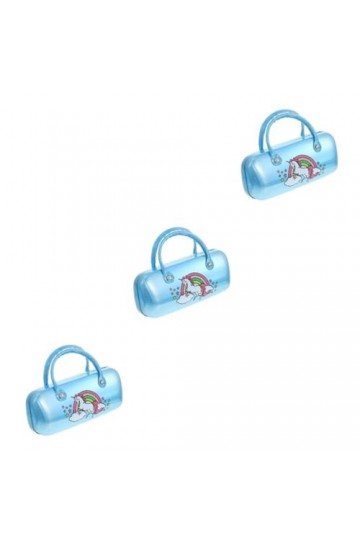 SOIMISS 3 Pièces À Lunettes Portable À Lunettes De Soleil En Pu À Lunettes Avec Poignée Pochette Pour Enfants Pochette À Lune