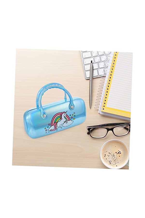 SOIMISS 3 Pièces À Lunettes Portable À Lunettes De Soleil En Pu À Lunettes Avec Poignée Pochette Pour Enfants Pochette À Lune