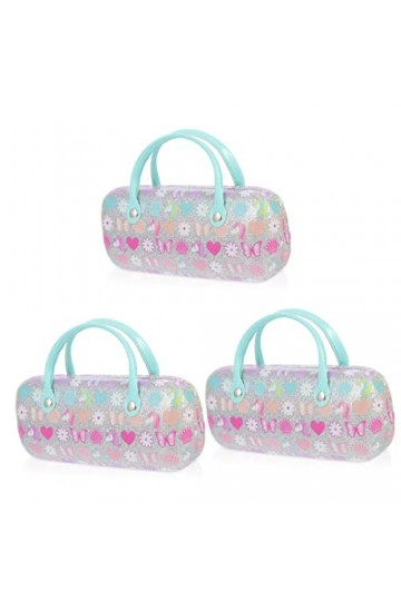 GLSTOY 3 Pièces Portable Créatif Pour Enfants De Protection Pour Lunettes à Lunettes En Cuir Pu à Lunettes Pour Enfants À Cla