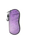 Étui à lunettes romantique violet lavande imprimé portable lunettes de soleil étui souple ultra léger et pratique avec mousqu