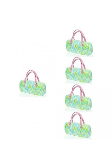 Gadpiparty 5 Pièces Implant En Cuir Pu Métal Étuis à Lunettes Femme Étui à Étui à Lunettes En Cuir Pu Lunettes De Poche Sac à