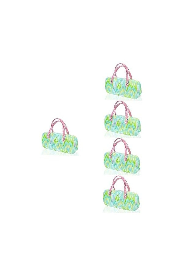 Gadpiparty 5 Pièces Implant En Cuir Pu Métal Étuis à Lunettes Femme Étui à Étui à Lunettes En Cuir Pu Lunettes De Poche Sac à