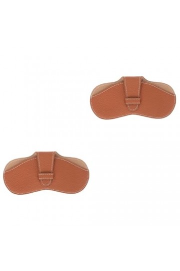 INOOMP 2 Pièces Sac à Lunettes Étui à Lunettes De Soleil En Cuir Pochette Souple Pour Lunettes Étui à Lunettes Avec Rabat Étu