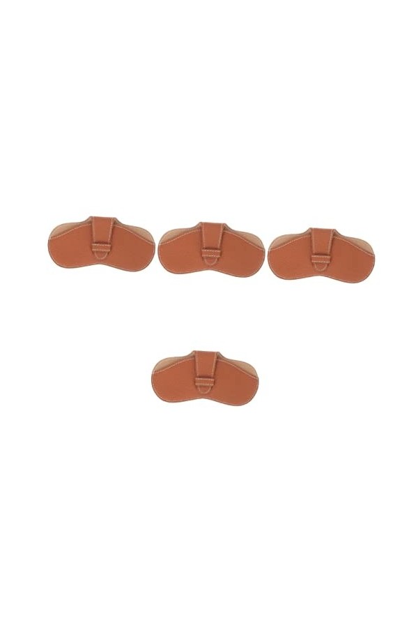 INOOMP 2 Pièces Sac à Lunettes Étui à Lunettes De Soleil En Cuir Pochette Souple Pour Lunettes Étui à Lunettes Avec Rabat Étu