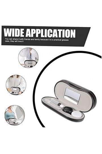 KOMBIUDA 1 Ensemble Étui À Lunettes À Double Usage Étui À Lunettes À Coque Rigide Lunettes DExtérieur Étui Organisateur De L