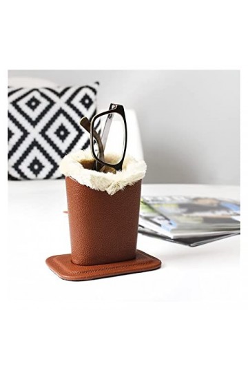 WAOCEO Support à Lunettes Lunettes de vue en peluche Titulaire Végétalie Cuir Végétales Cas de table de table de table de tab