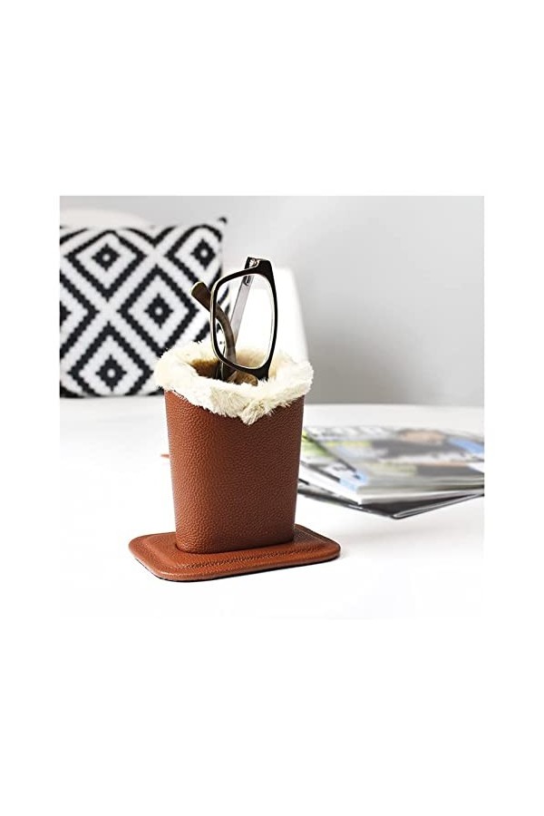 WAOCEO Support à Lunettes Lunettes de vue en peluche Titulaire Végétalie Cuir Végétales Cas de table de table de table de tab