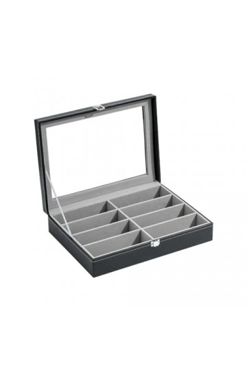 budiniao Présentoir de lunettes et boîte de rangement bord rond et sans bavure boîte de rangement daffichage de lunettes de 