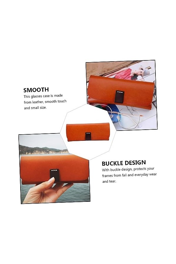 GALPADA 1Pc Étui À Lunettes Voyage Étui À Lunettes Terrariums Étui À Lunettes En Cuir Porte-Lunettes De Soleil En Cuir Étui À