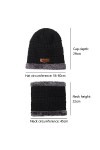 Tokaneit Bonnet Chaud Écharpe Ensemble,Tricotés Hiver Bonnet Echarpe,Chapeau Dhiver Chaud,Bonnet Chapeau Écharpe Ensemble,Hi