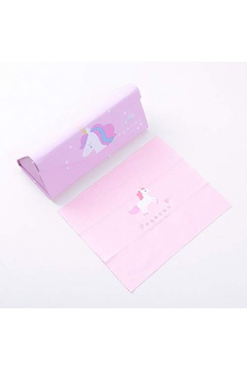 CLSMYLFB Boîte de rangement pliable pour lunettes de soleil - Rose