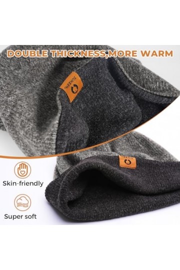 Sukeen Bonnet pour homme et femme - Bonnet dhiver - Bonnet dhiver - Bonnet dhiver pour femme - Bonnet tricoté élastique - 