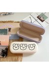 EXELNT Mignon Dessin animé Mignon Lunettes Mallette de Rangement Portable Ours Simple boîte de Rangement en Cuir Lunettes Acc