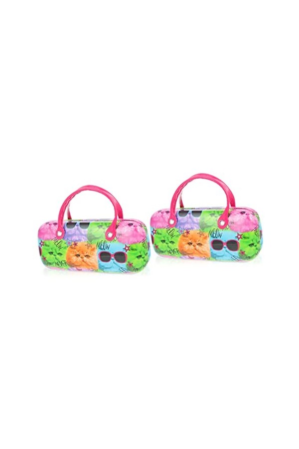 CIYODO 4 Pièces Portable Créatif Pour Enfants Récipient à Verres à Lunettes Enfant Sac De Rangement Pour Lunettes De Soleil D