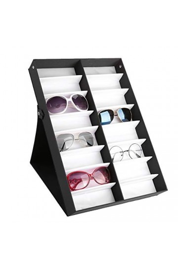 Lot de 16 verres à lunettes de soleil pliables 48,5 x 33 x 6 cm