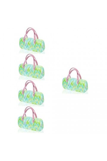 jojofuny 5 Pièces Pu Cuir Métal Implant Voyage Étuis À Lunettes De Soleil Lunettes Pu Étui À Lunettes En Cuir Lunettes De Sol