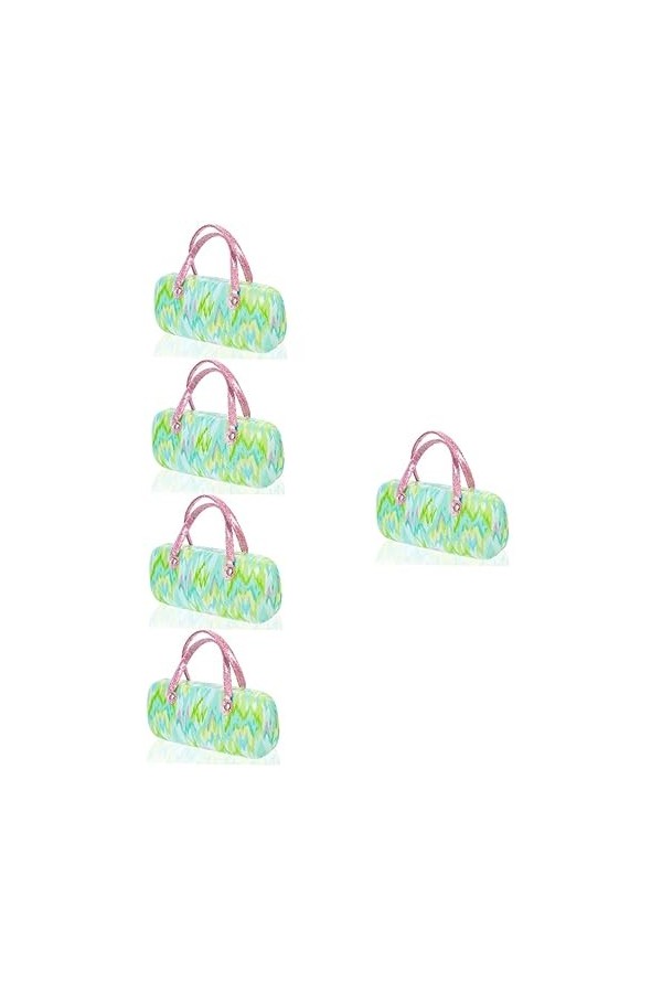 jojofuny 5 Pièces Pu Cuir Métal Implant Voyage Étuis À Lunettes De Soleil Lunettes Pu Étui À Lunettes En Cuir Lunettes De Sol