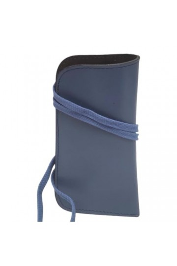 Étui à lunettes en cuir travaillé à la main, étui souple pour lunettes de lecture, sac à lunettes pour femme homme, bleu, Tai