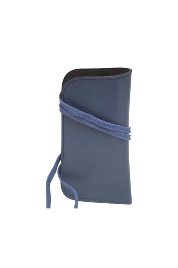 Étui à lunettes en cuir travaillé à la main, étui souple pour lunettes de lecture, sac à lunettes pour femme homme, bleu, Tai