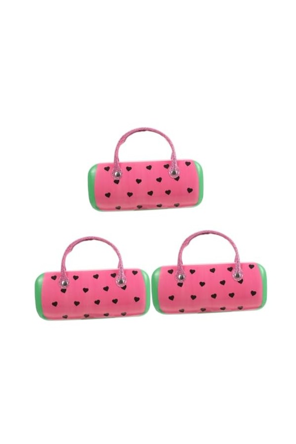 SOIMISS 3 Pièces À Lunettes Portable Pochette À Lunettes En Cuir À Lunettes Mignon De Protection De Lunettes À Lunettes De So