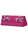 Sara Miller Étui à lunettes Motif oiseaux du verger Mauve