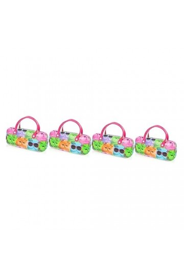 SOIMISS 4 Pièces Portables Créatives Pour Enfants Étui À Lunettes De Dessin Animé Sac De Rangement De Lunettes De Soleil Doub