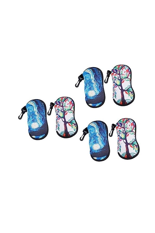 INOOMP 8 Pièces Lunettes De Soleil Sac Organisateur De Voyage Sacs Lunettes De Soleil De Mode Pour Femmes Étui À Lunettes De 