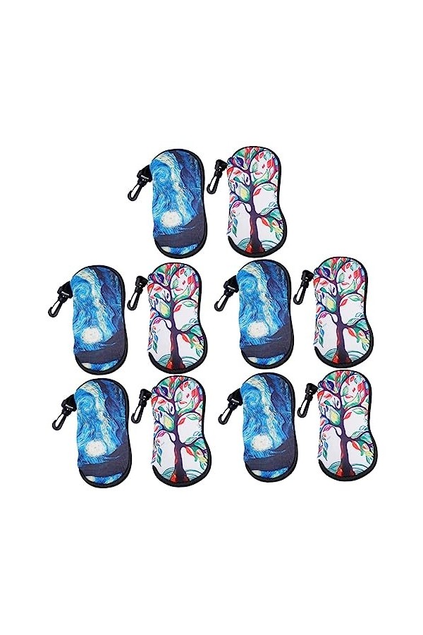 INOOMP 8 Pièces Lunettes De Soleil Sac Organisateur De Voyage Sacs Lunettes De Soleil De Mode Pour Femmes Étui À Lunettes De 
