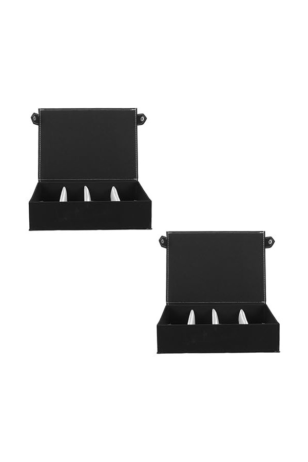 SOIMISS 2 Pièces Multi Grille Étui À Lunettes Lunettes À Shot En Verre Vitrine De Montre Voyage Étui À Lunettes De Soleil Lun