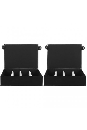 GALPADA 2 Pièces Multi Grille À Lunettes Vitrine En Verre Nuances Lunettes Voyage À Lunettes Support De Lunettes Stand Lunett