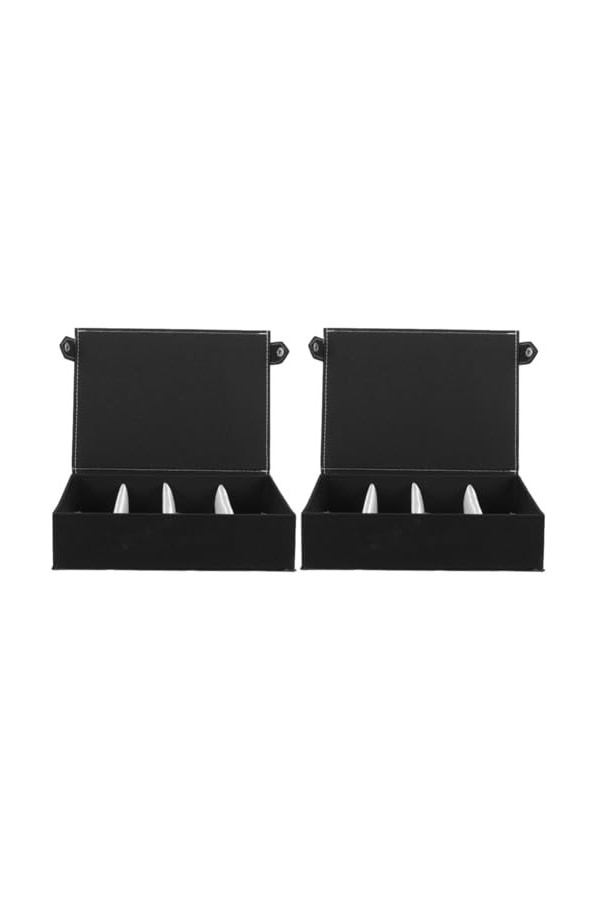 GALPADA 2 Pièces Multi Grille À Lunettes Vitrine En Verre Nuances Lunettes Voyage À Lunettes Support De Lunettes Stand Lunett