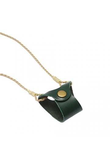 AttreX Clip de cou suspendu lunettes sacs femmes hommes Portable étui en cuir lunettes lanière mignon Protection couverture B