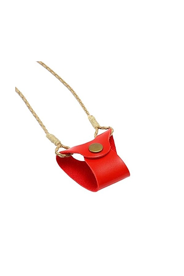 AttreX Clip de cou suspendu lunettes sacs femmes hommes Portable étui en cuir lunettes lanière mignon Protection couverture B