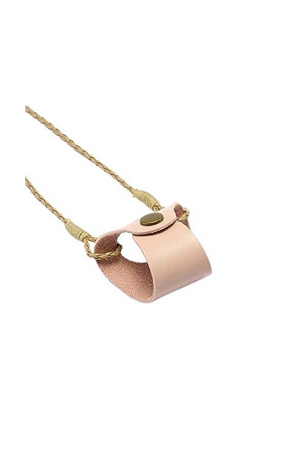 AttreX Clip de cou suspendu lunettes sacs femmes hommes Portable étui en cuir lunettes lanière mignon Protection couverture B